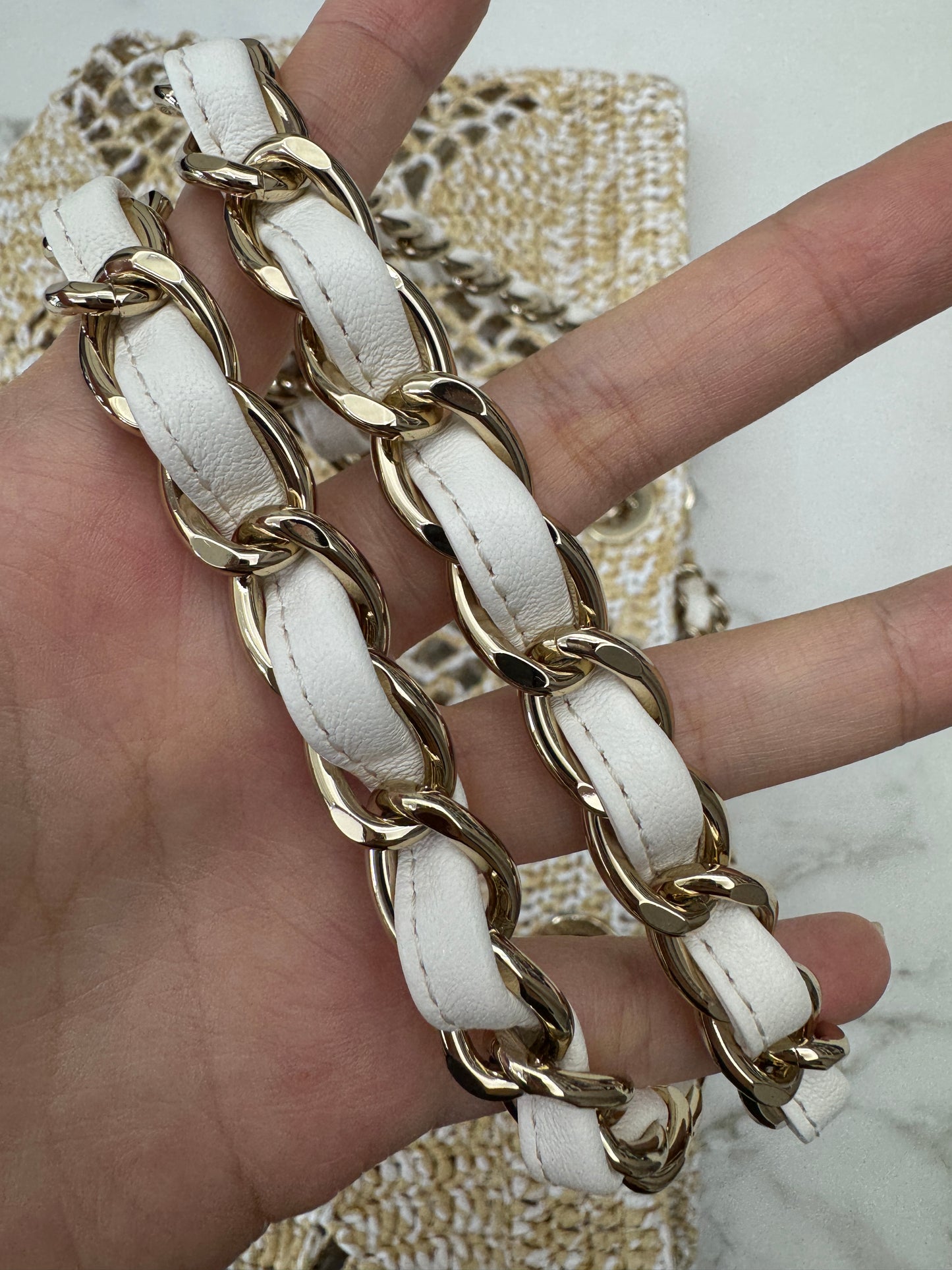 CHANEL 24M Coco Beach 草編沙灘包 Large