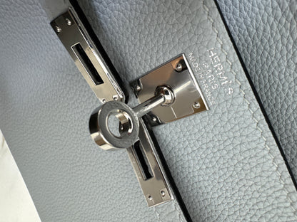 HERMES Kelly 25 Togo內縫 木偶灰銀扣 Gris Pantin PHW