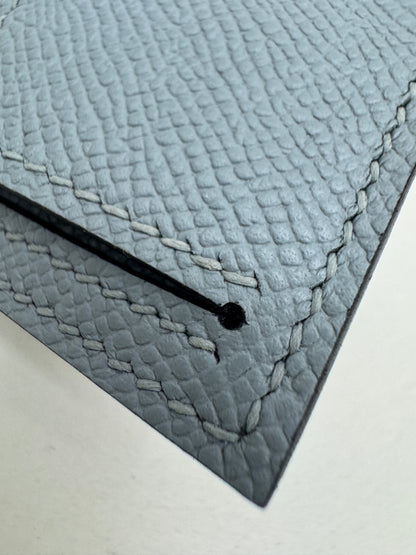 HERMES Bearn 三摺錢包 亞麻藍 Blue Lin Epsom PHW
