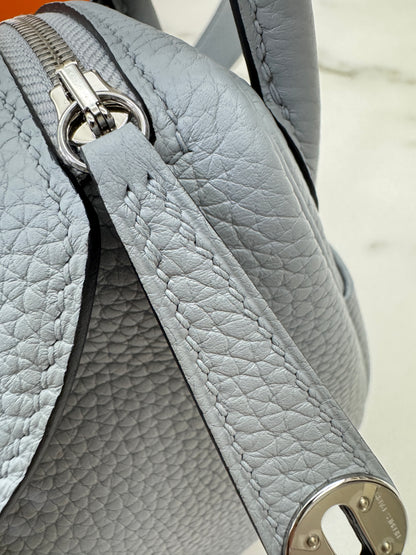 HERMES Mini Lindy II 木偶灰銀扣 TC Gris Platin PHW