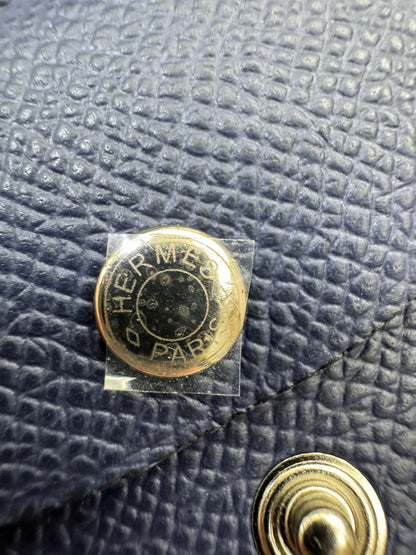 HERMES Calvi Duo 海軍藍 7U Navy Epsom