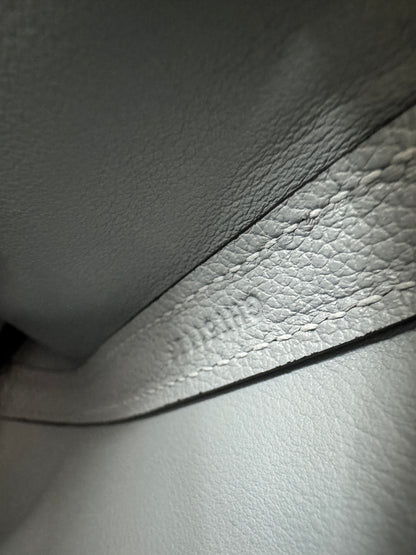 HERMES Mini 2424 木偶灰銀扣 Evercolor Gris Platin PHW