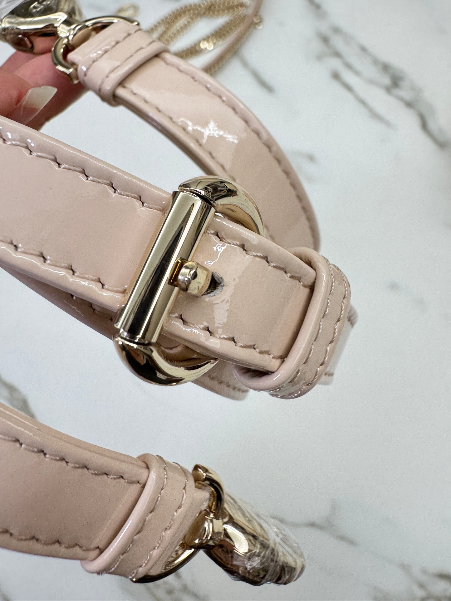 DIOR Mini Lady Dior Powder Beige 漆皮胭脂米 Shiny Calfskin