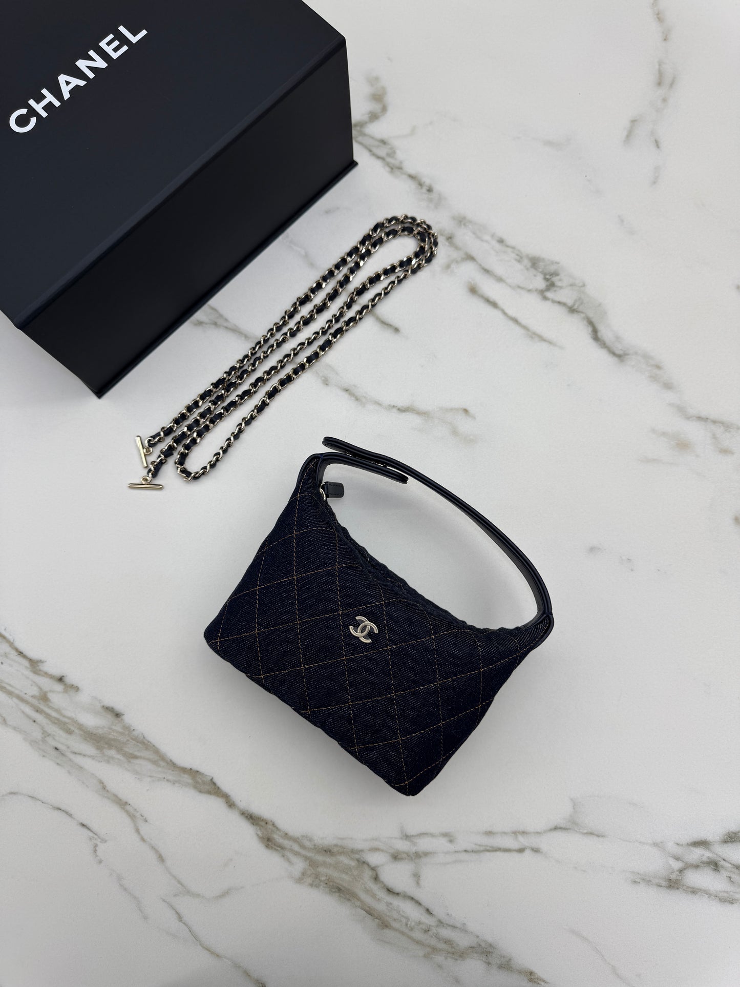 CHANEL 26P牛仔飯盒包