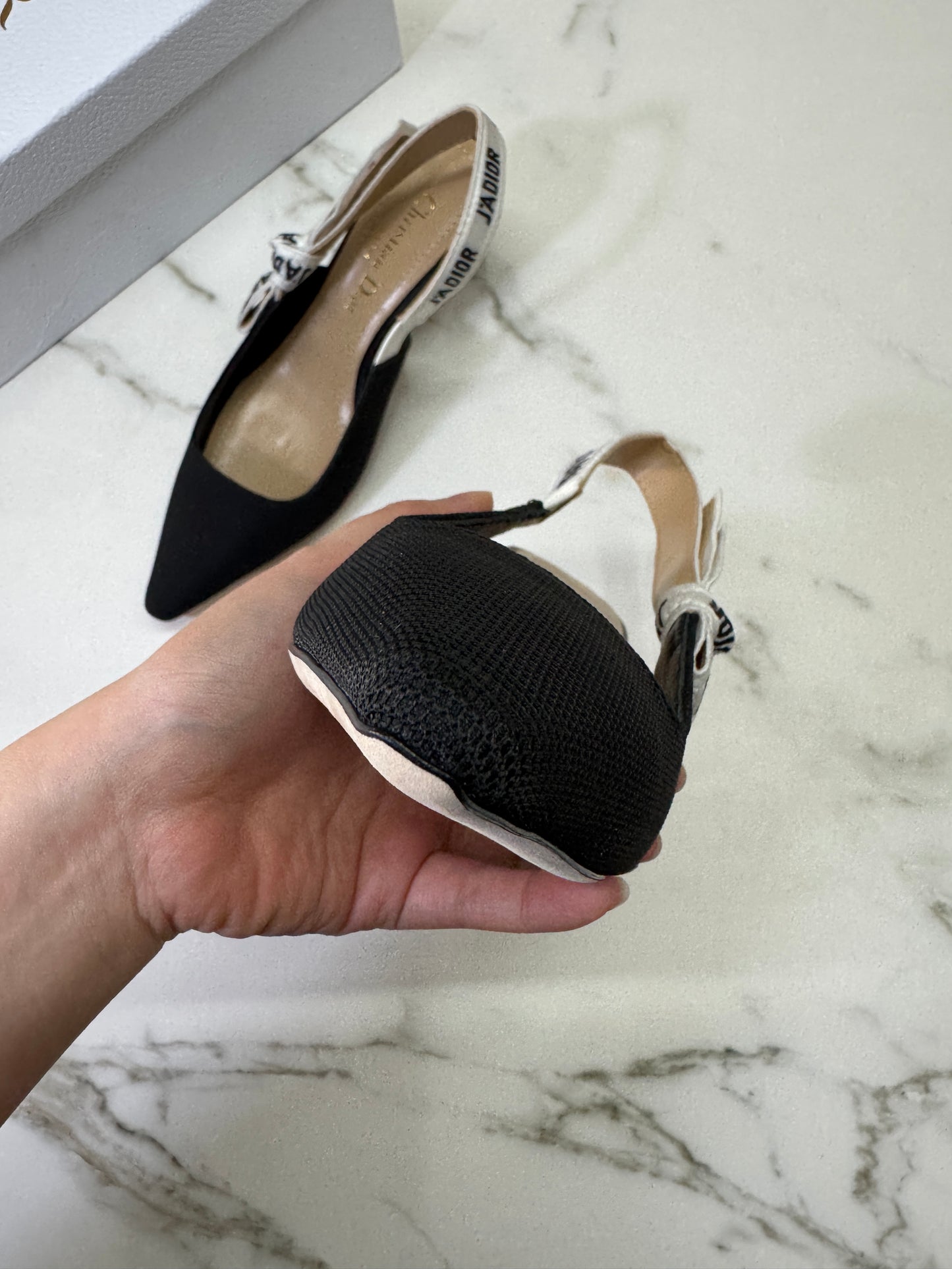 DIOR J'adior 科技布貓跟鞋