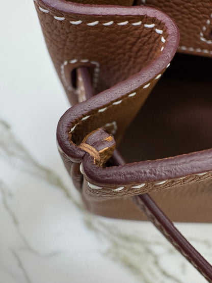 HERMES Birkin 25 金棕色金扣 Togo Gold GHW