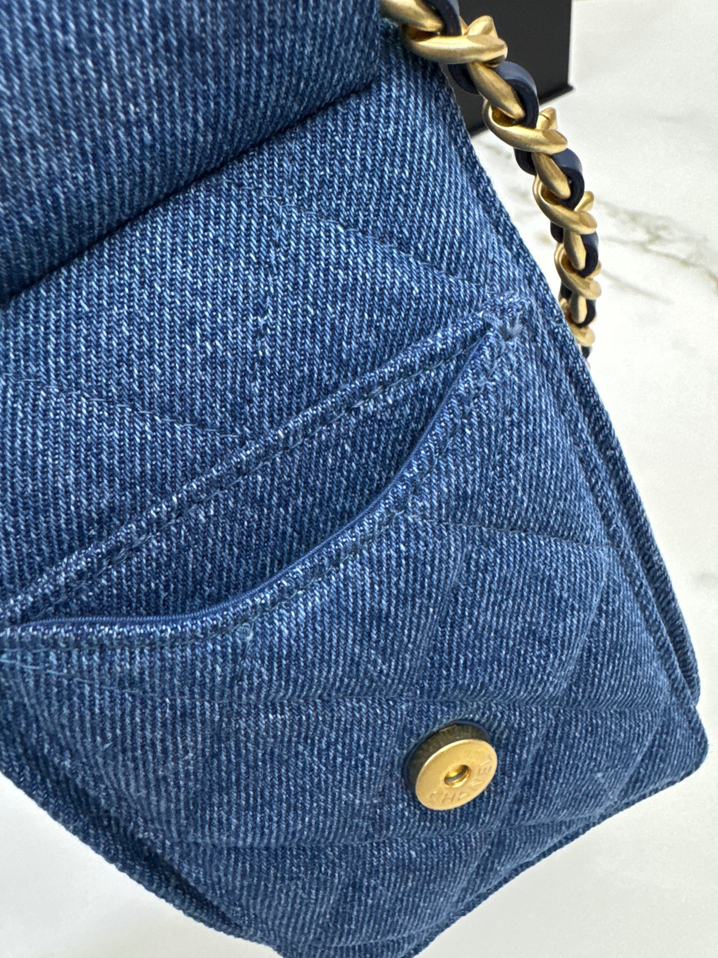 CHANEL Mini 25 Bag 藍牛仔