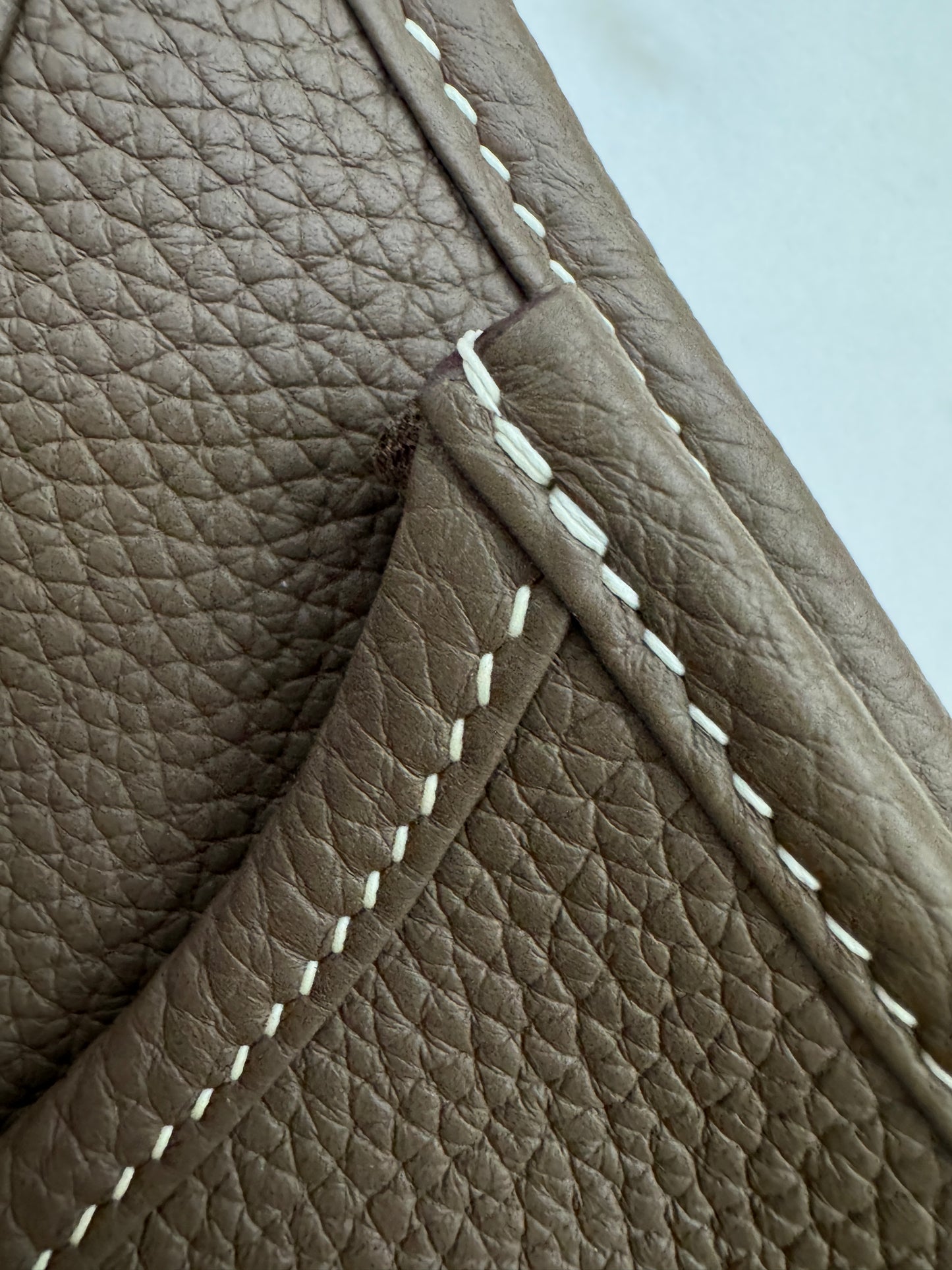 HERMES Evelyne 23 大象灰銀扣 Etoupe TC PHW
