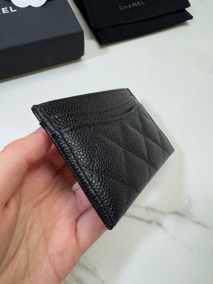 CHANEL Card Holder 黑金牛 HAAS皮