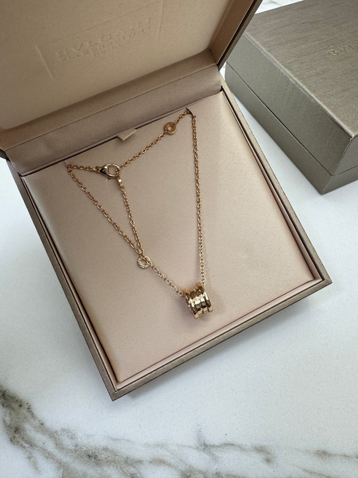 BVLGARI B.Zero 玫瑰金大號項鏈