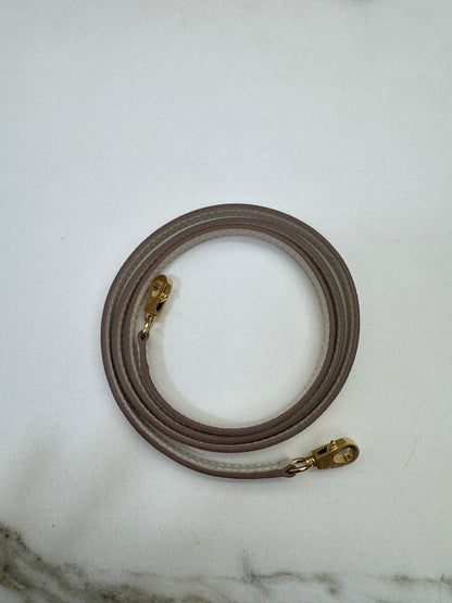 HERMES Mini Kelly II 奶昔白金扣 Epsom GHW
