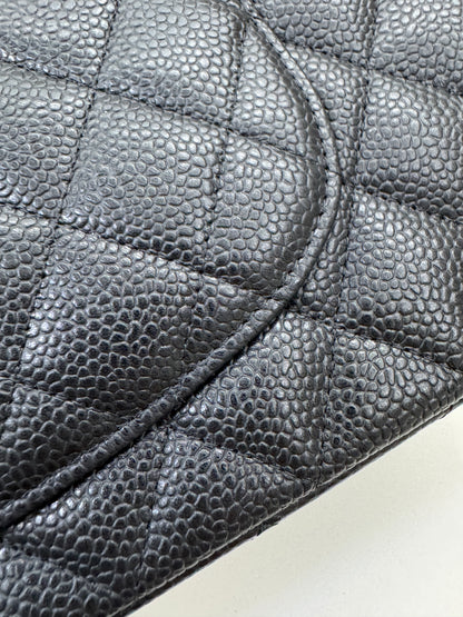 CHANEL CF25 Medium 黑金牛 Black Calfskin GHW