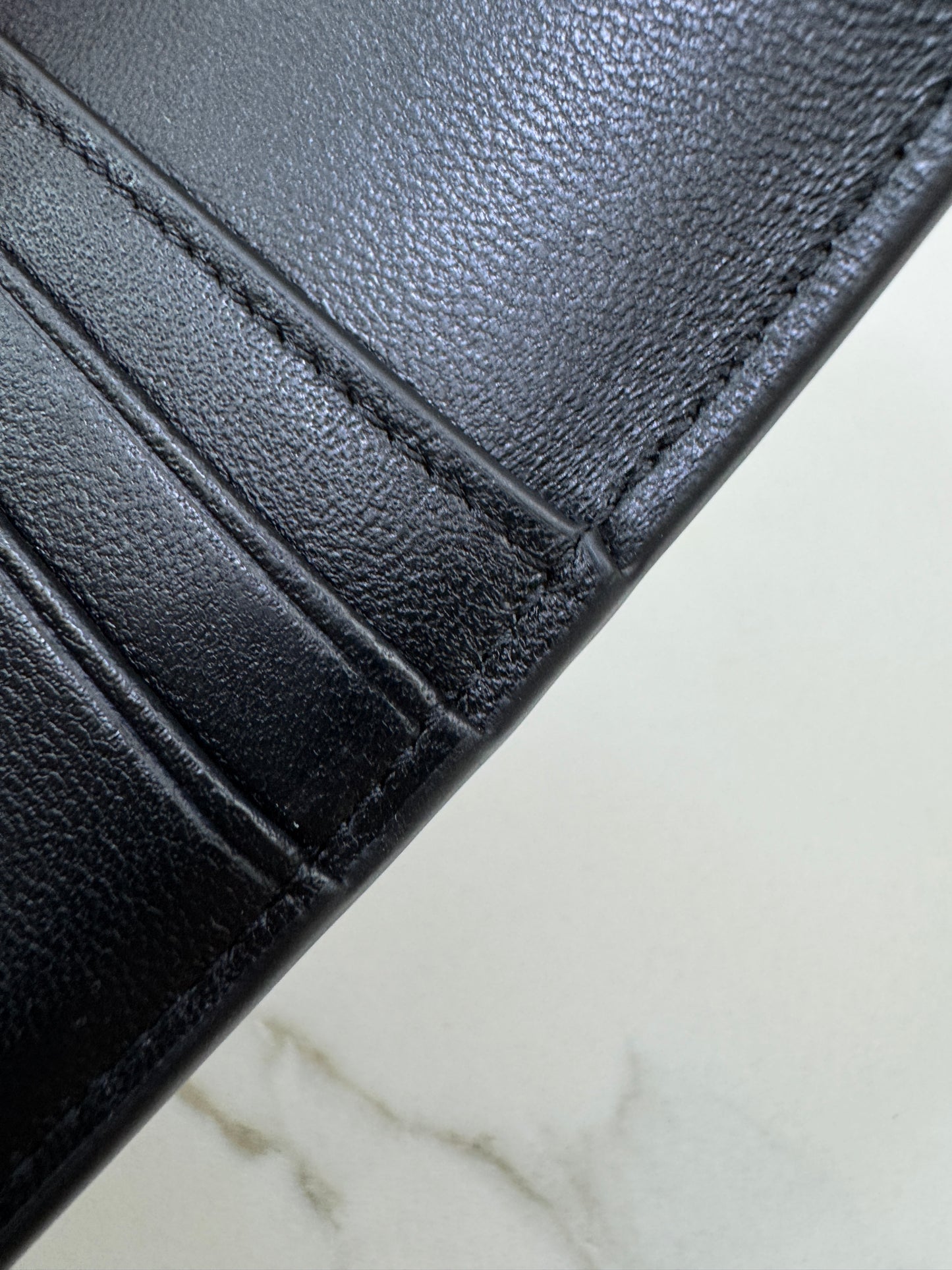 CELINE Wallet 凱旋門金扣Box皮
