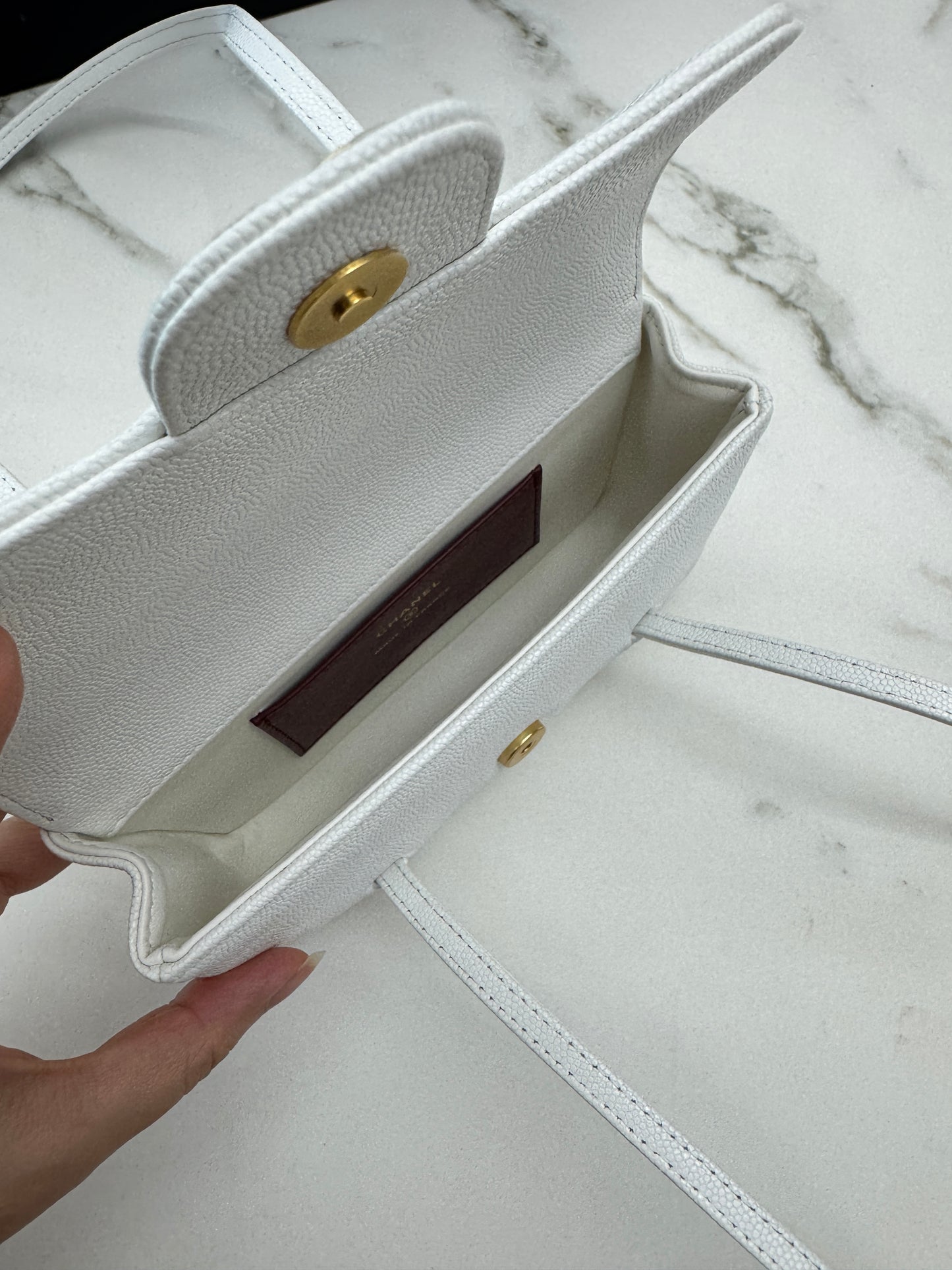 CHANEL Mini Preppy Coco 白色