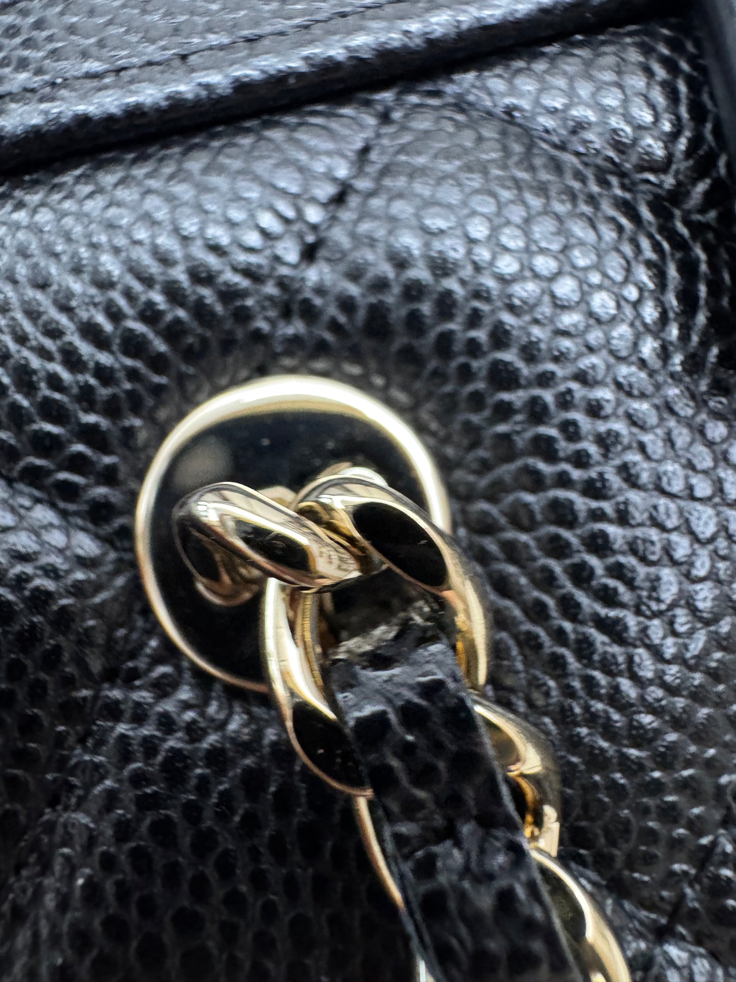 CHANEL 25P保齡球 黑色牛皮￼