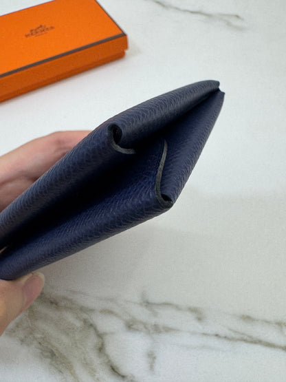 HERMES Calvi Duo 海軍藍 7U Navy Epsom