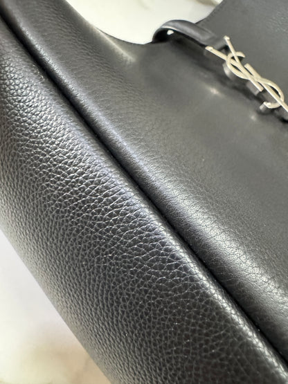 YSL LE 5 A 7 Hobo 黑銀 Large