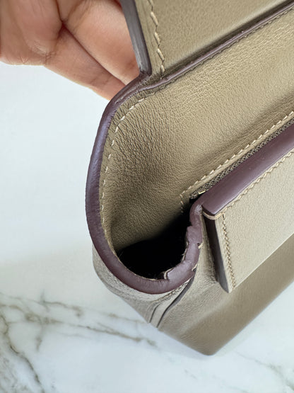 HERMES Mini 2424 大象灰金扣 Evercolor Etoupe GHW