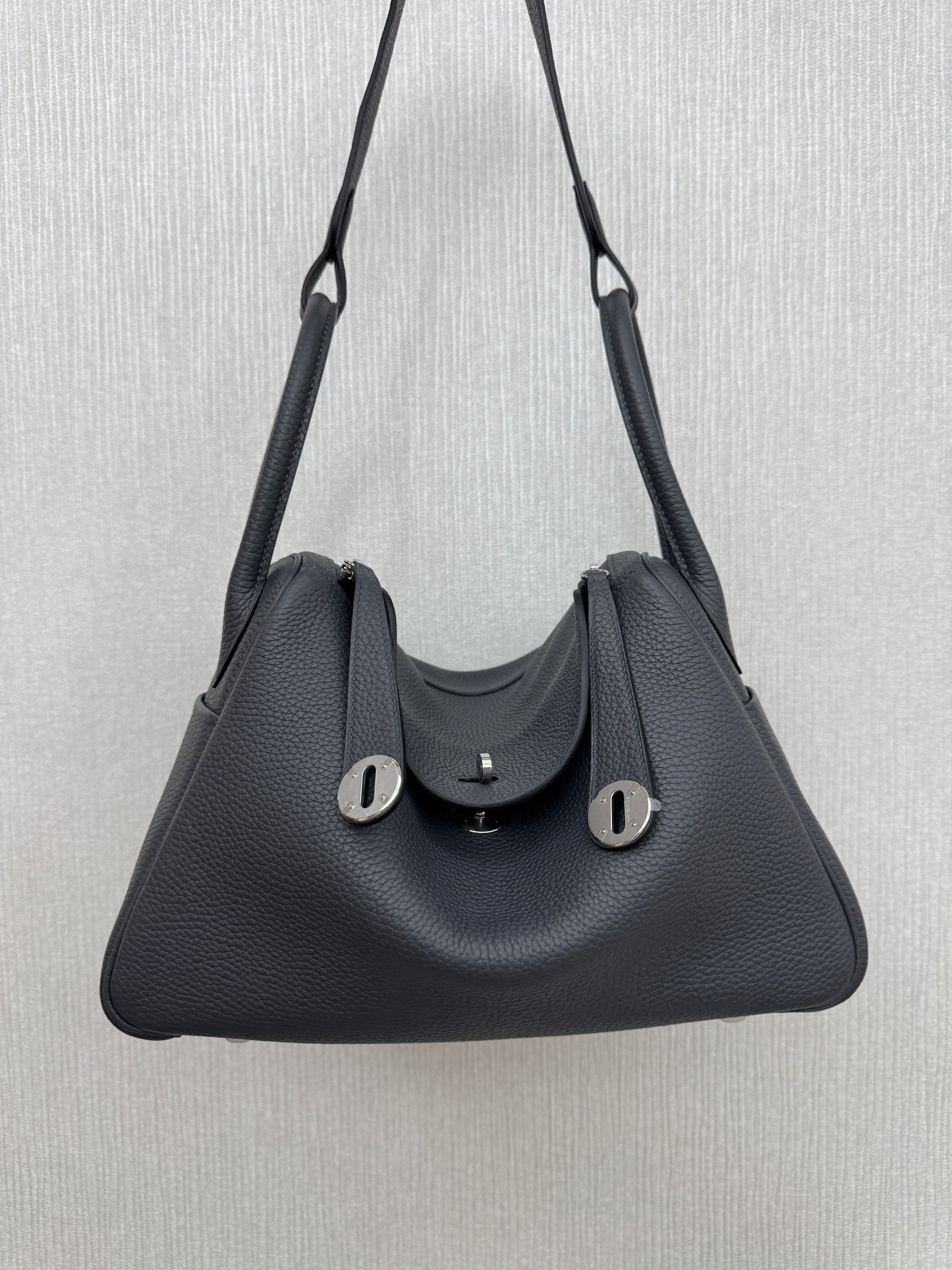 HERMES Lindy 30 石墨灰銀扣 TC 88 Graphite PHW