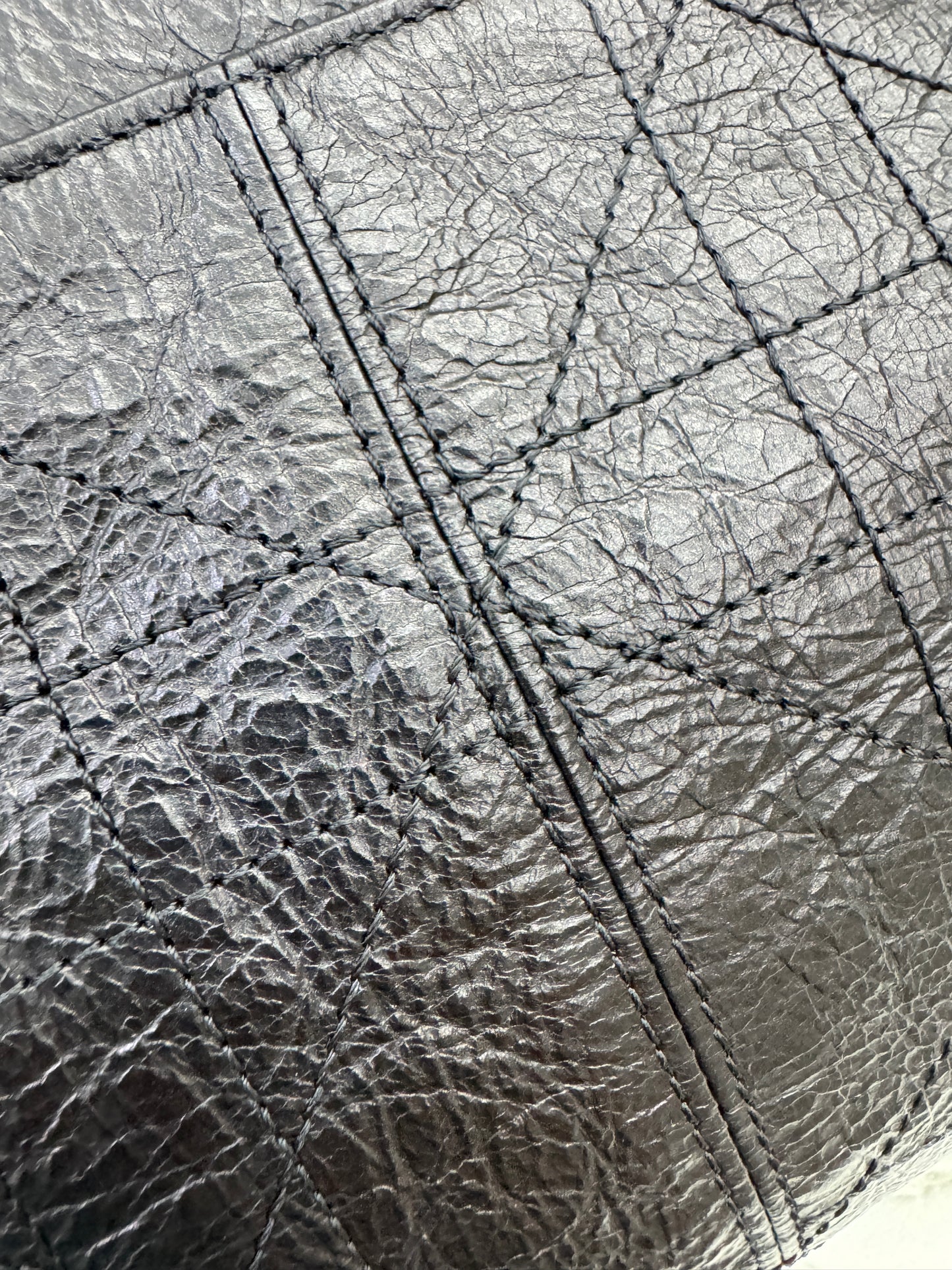 DIOR D-Journey Small 黑色油臘皮