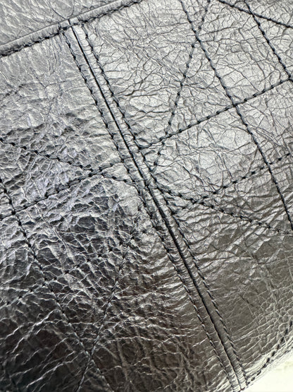 DIOR D-Journey Small 黑色油臘皮