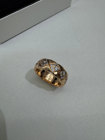 CHANEL Coco Crush Ring 米金色 Beige Gold