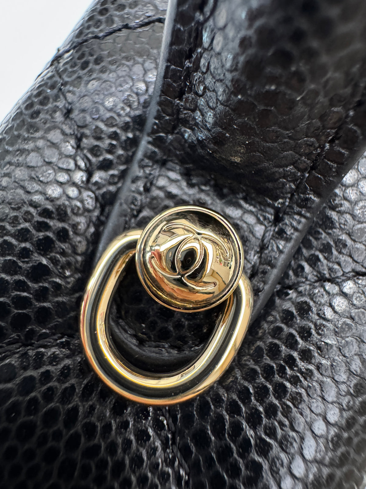 CHANEL LP盒子包 黑色牛皮 Vanity