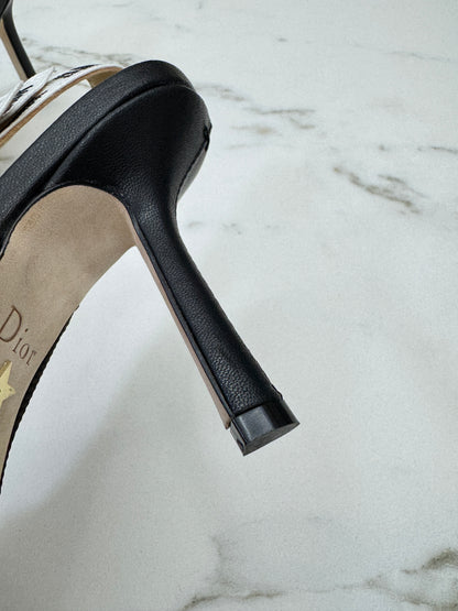 DIOR J'adior Slingback 黑色科技布 10cm