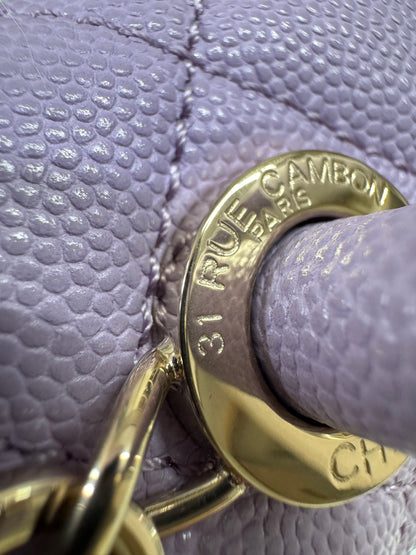 CHANEL Coco Handle 24P紫色 Small