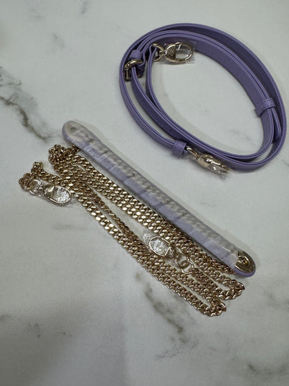 DIOR Mini Lady Dior 紫色羊皮