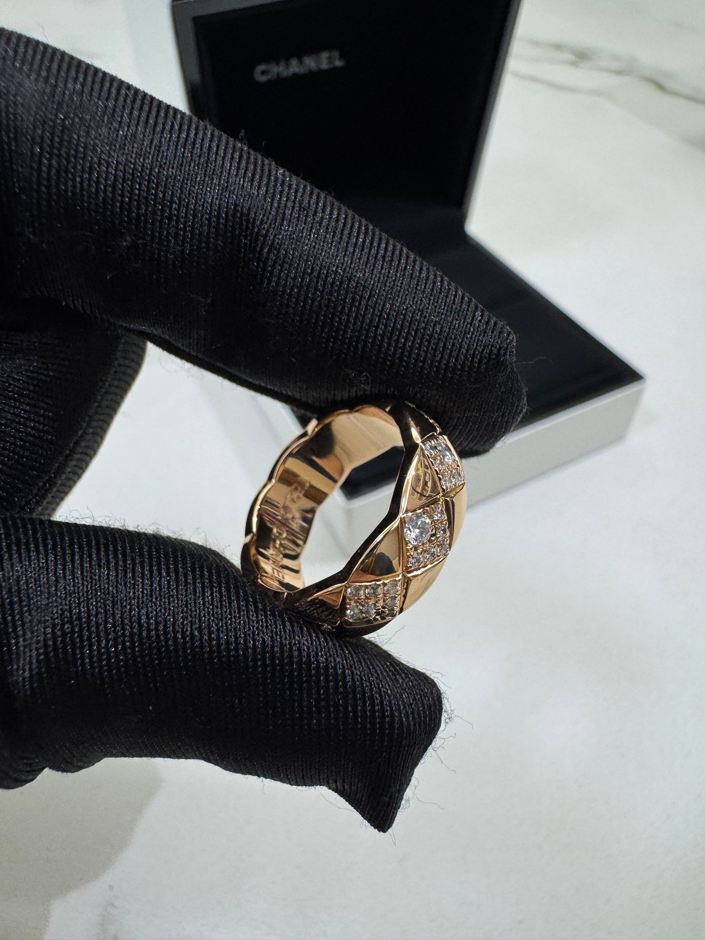 CHANEL Coco Crush Ring 米金色 Beige Gold