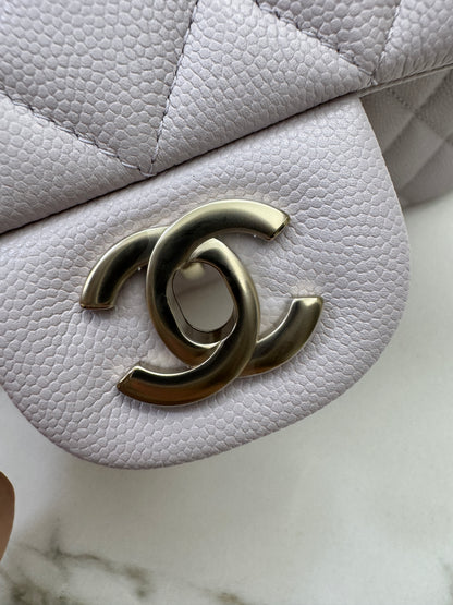 CHANEL CF23 Small 21S Liliac Caviar Calfskin GHW