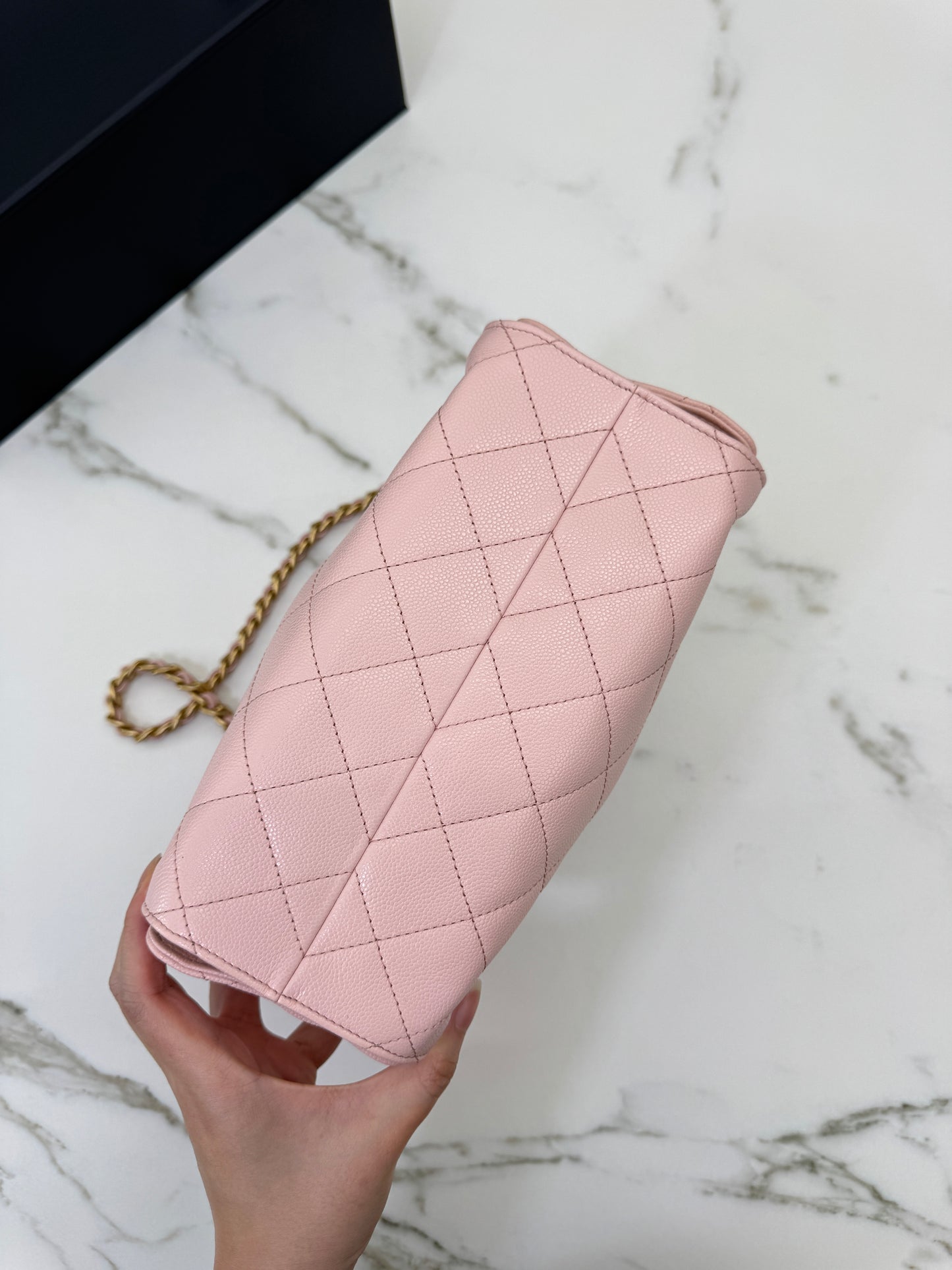 CHANEL Mini 25Bag 26P櫻花粉