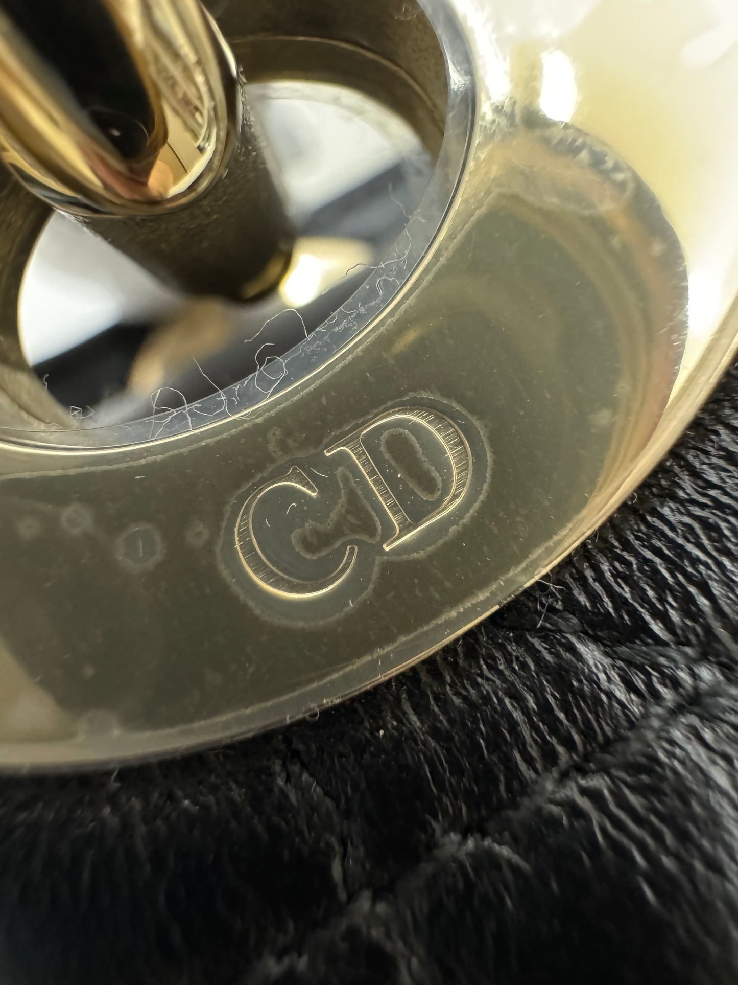 DIOR Mini Lady Dior 黑色羊皮