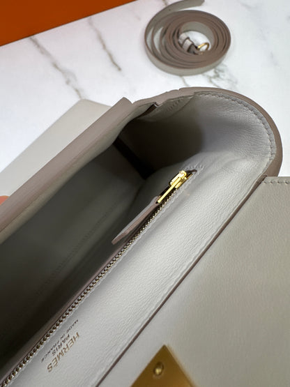 HERMES Mini 2424 冰川白金扣 Evercolor
