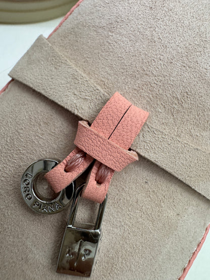 LORO PIANA Babouche Charms Walk Loafer Suede 粉沙色滚邊款