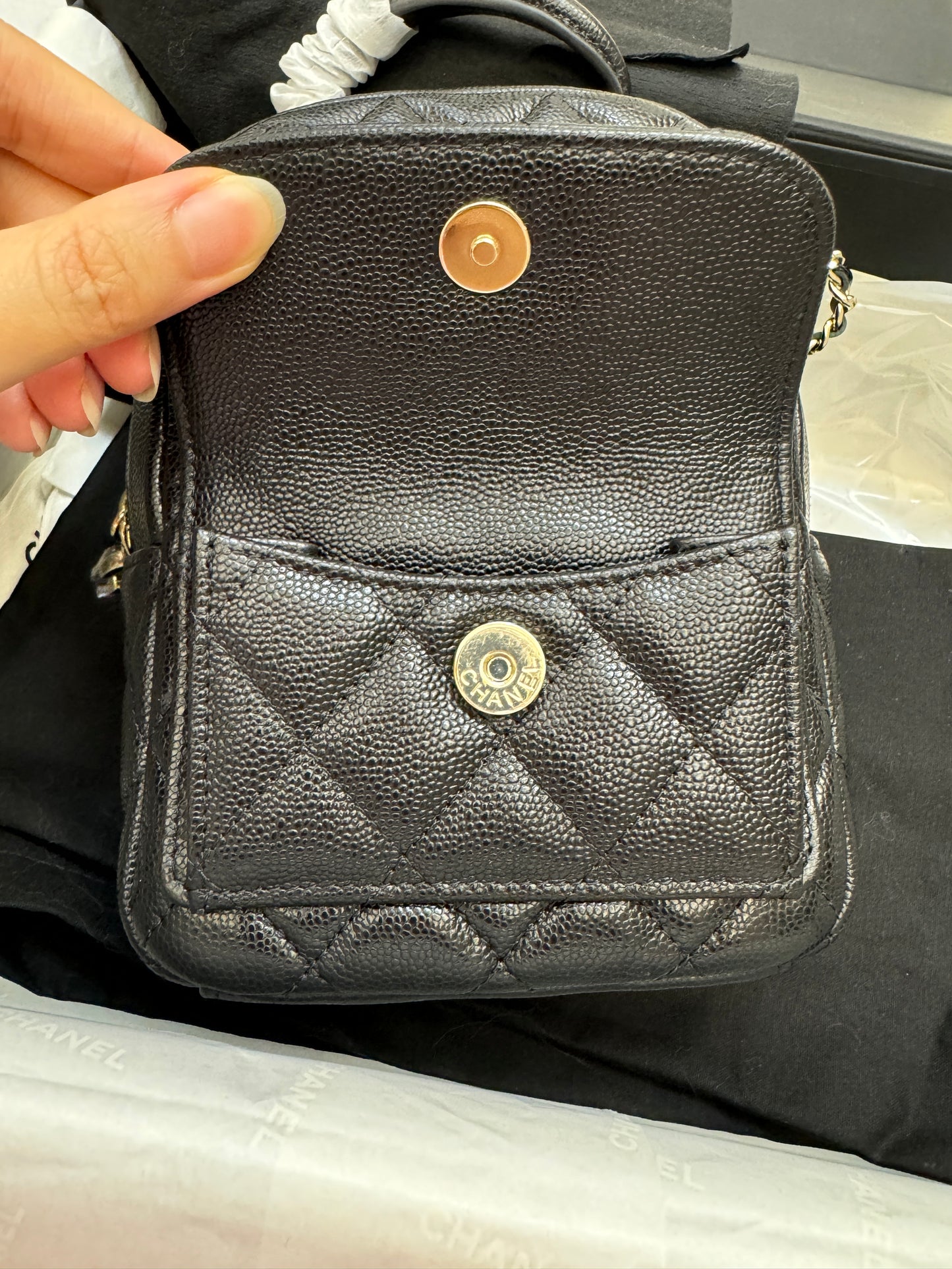 CHANEL 24C 小書包 黑色