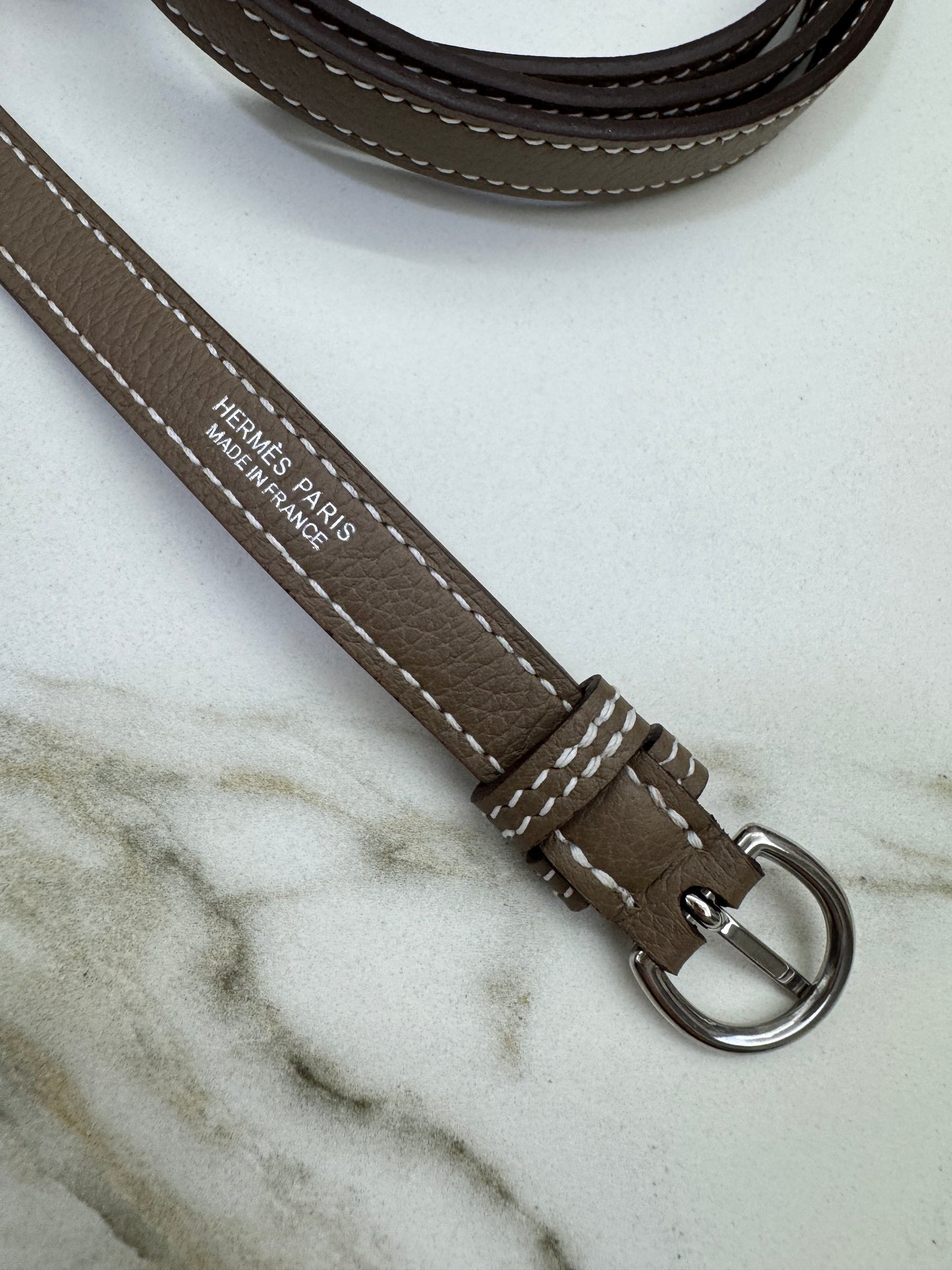 HERMES Kelly Danse 大象灰銀扣 Etoupe PHW