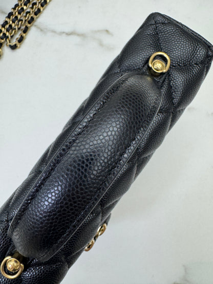CHANEL 25P 拉絲金扣 LP盒子包
