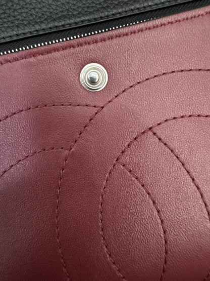 CHANEL 26S Maxi Flap Bag 黑銀小號（32cm)