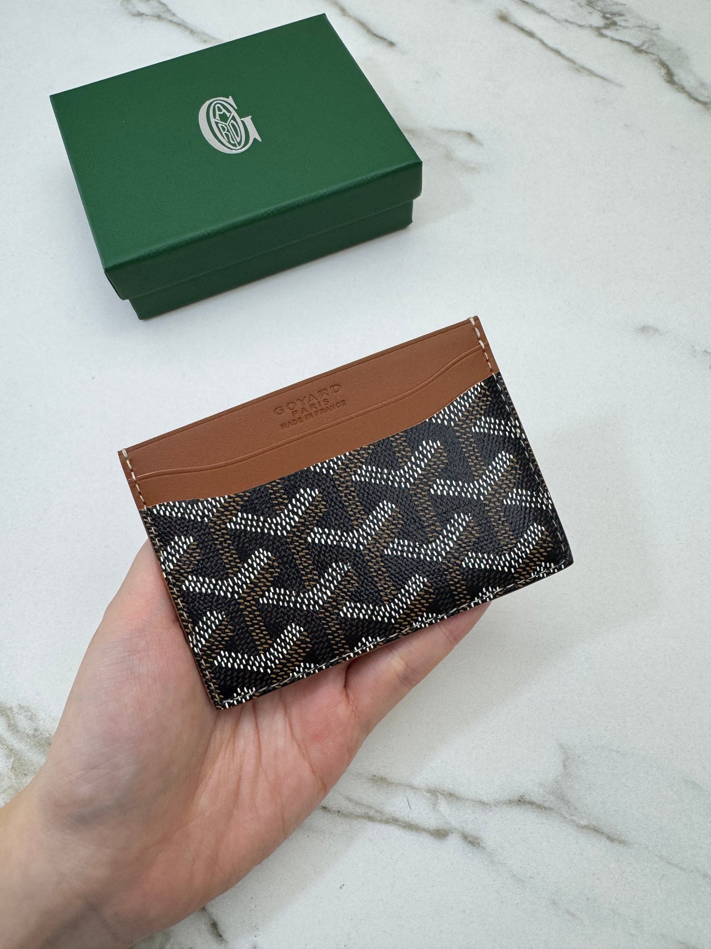 GOYARD St Sulpice Cardholder 焦糖棕