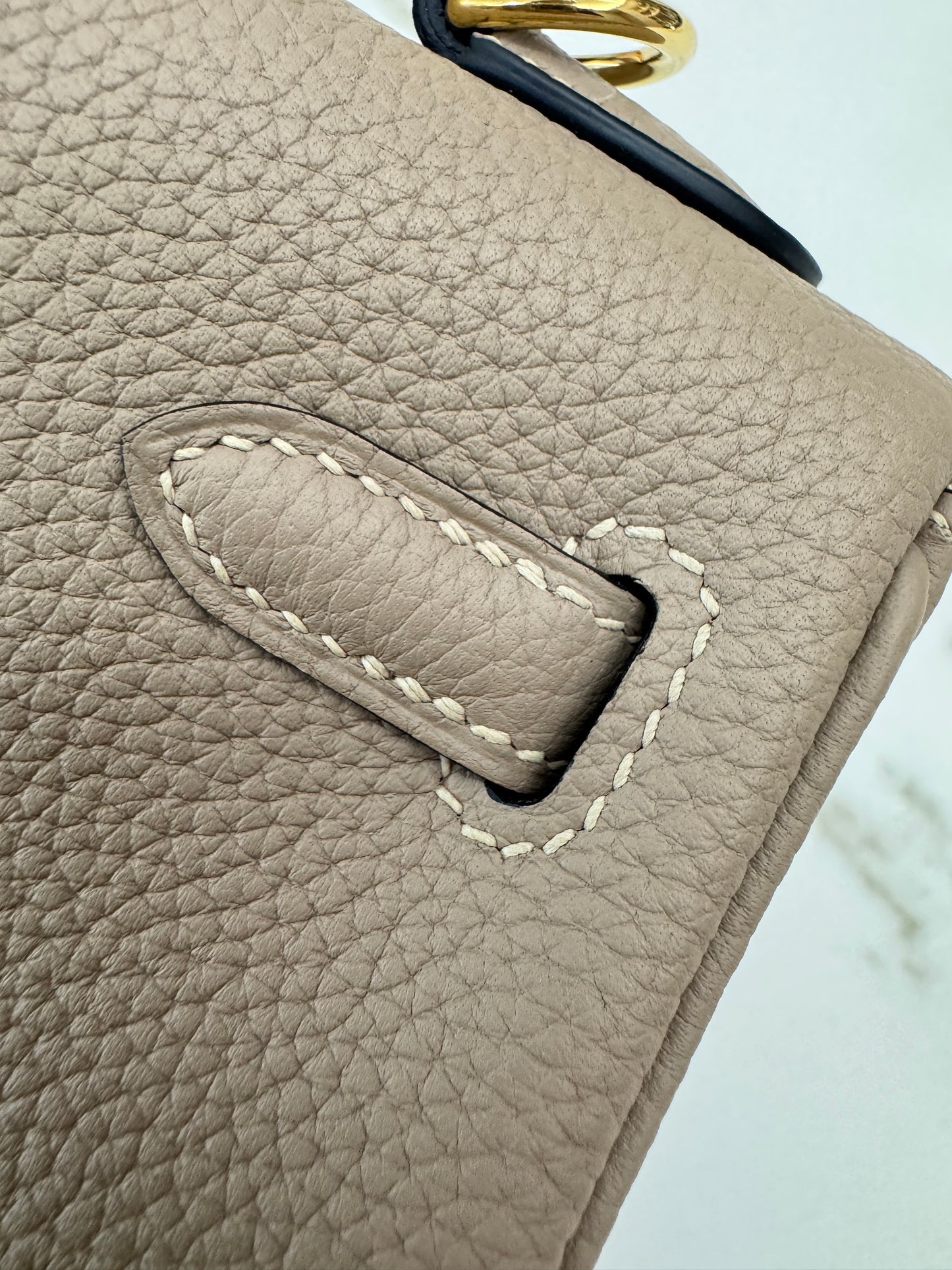 HERMES Kelly 25 斑鳩灰金扣 內縫 Togo 81 Gris Tourterelle GHW