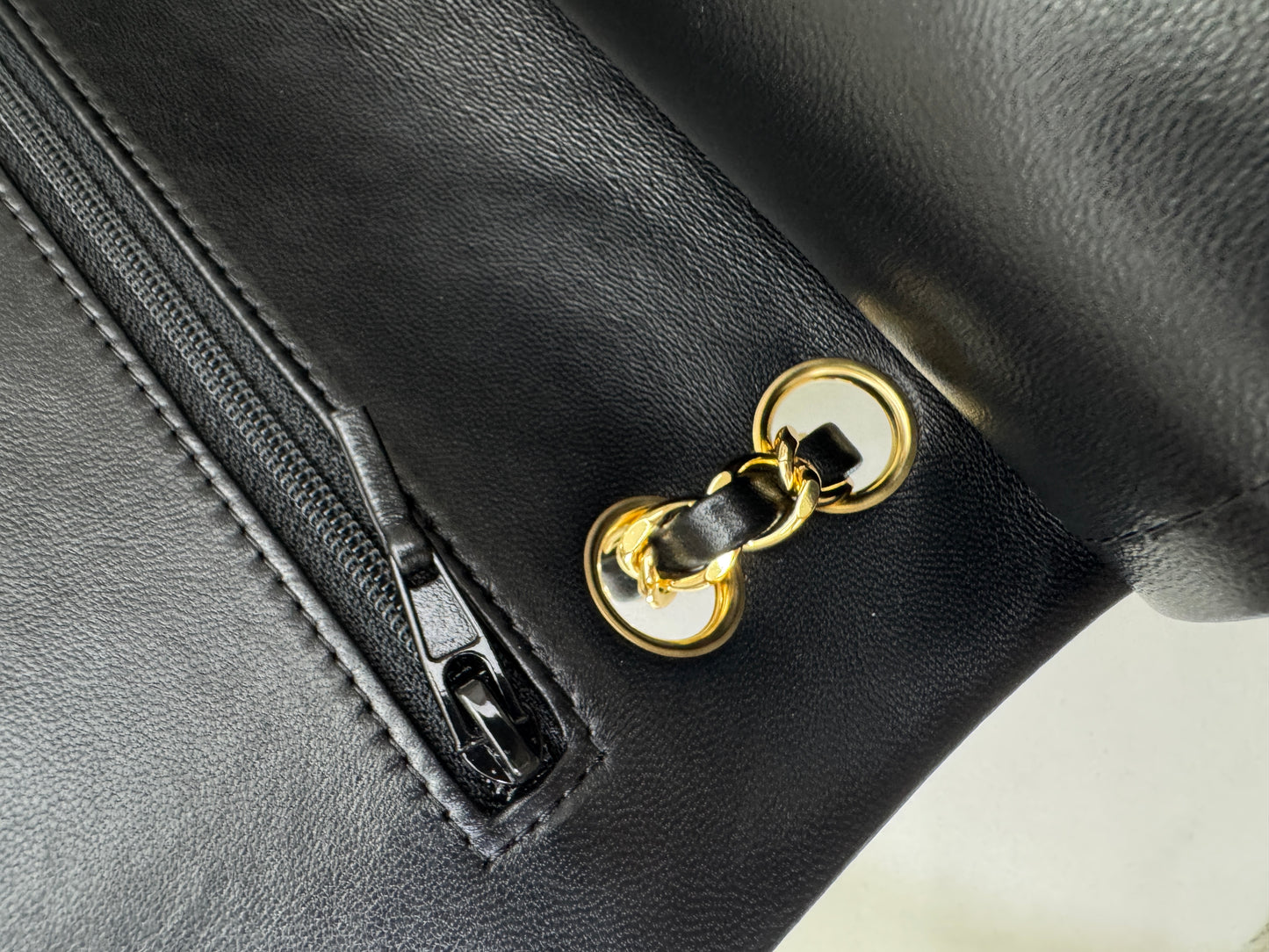 CHANEL CF25 Medium 黑金羊
