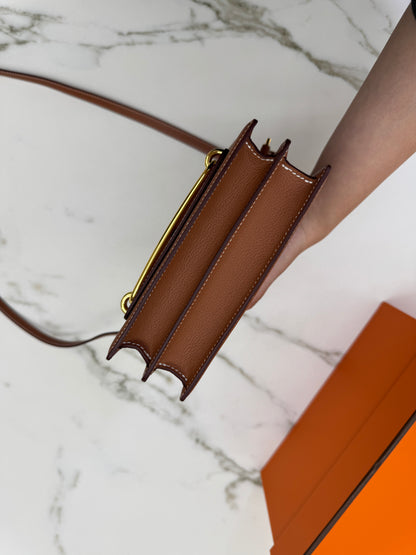 HERMES Mini Roulis Gold Evercolor GHW