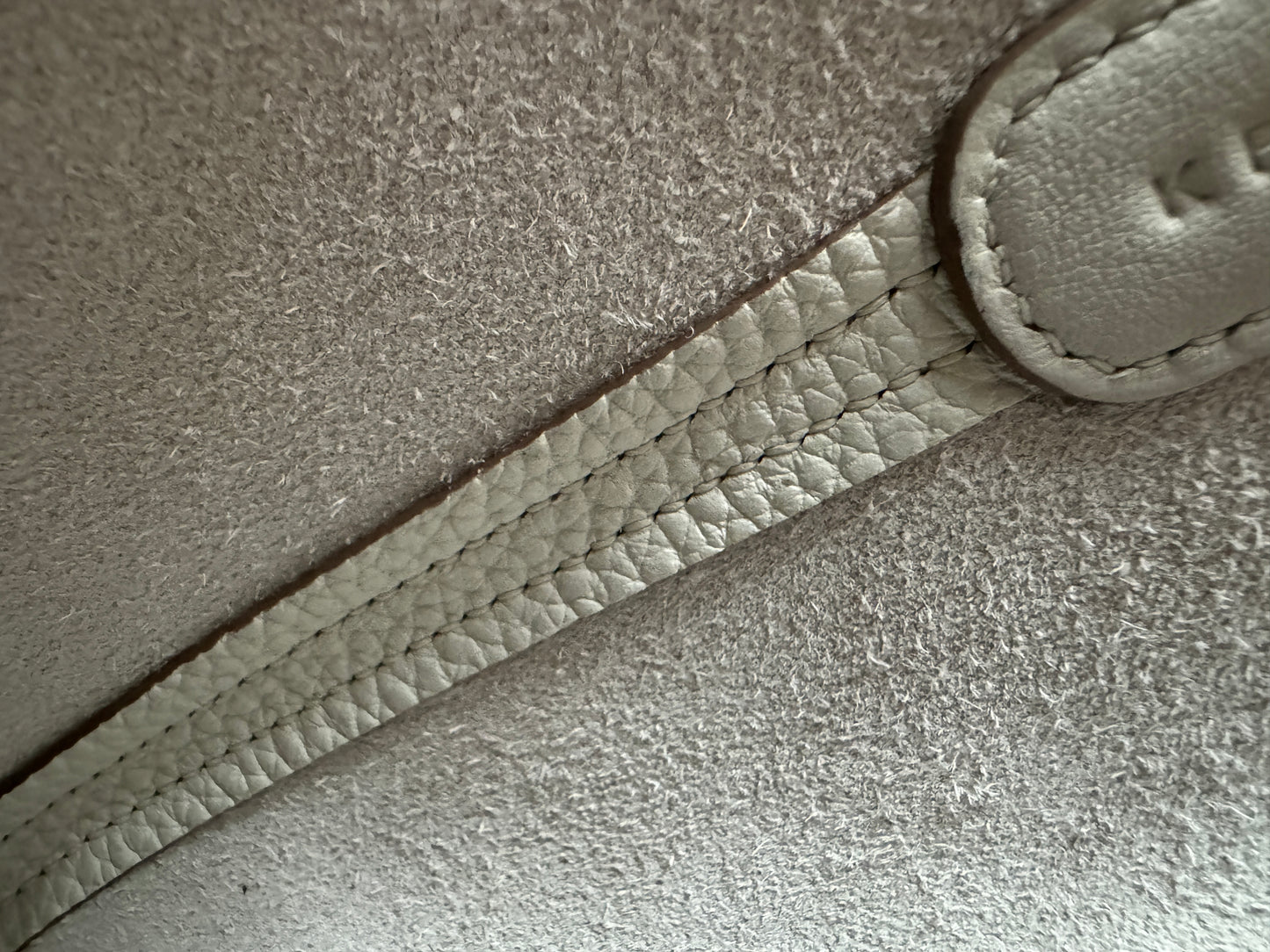 HERMES In The Loop 豬鼻菜籃子 M4奶灰色銀扣 Gris Pale PHW