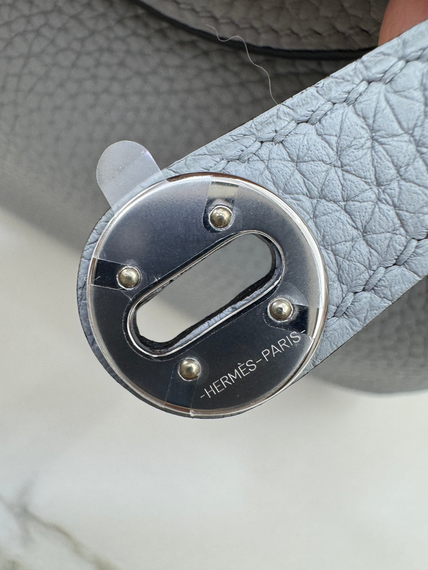 HERMES Mini Lindy II 木偶灰銀扣 TC Gris Platin PHW