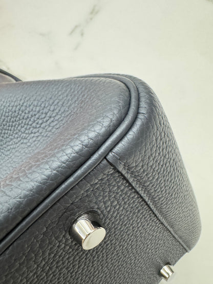 HERMES Lindy 30 石墨灰銀扣 TC 88 Graphite PHW