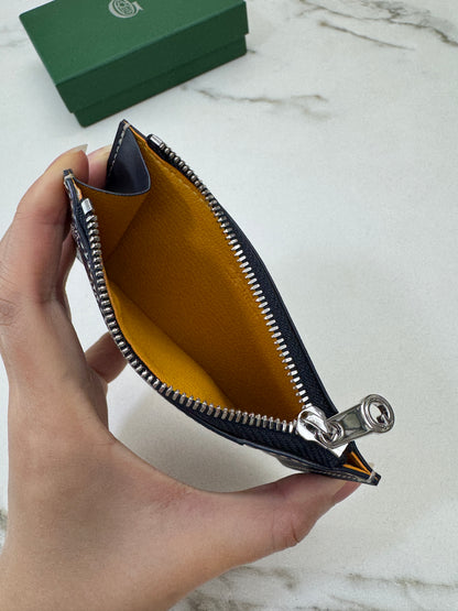 GOYARD Bourbon Zipped Cardholder 海軍藍
