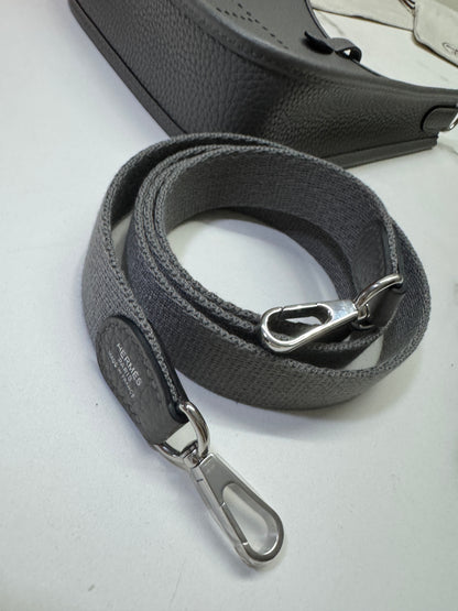 HERMES Mini Evelyn 積雨雲灰 0L Gris Meyer TC 銀扣PHW