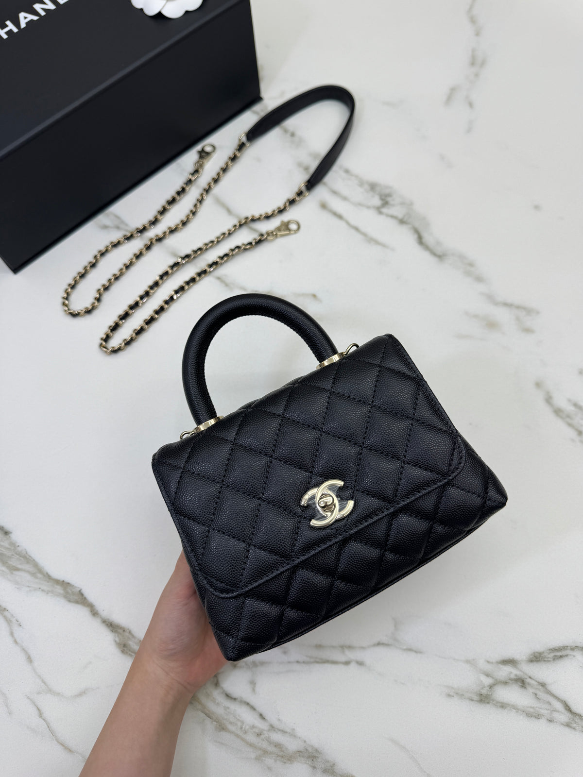 CHANEL Mini Coco Handle 黑色